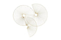 COSMOLIVING BY COSMOPOLITAN GOLD METAL SUNBURST HALF MOON WALL DECOR