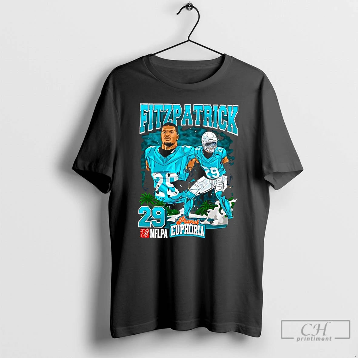 Classic Miami Dolphins Minkah Fitzpatrick Football Player City Graphic