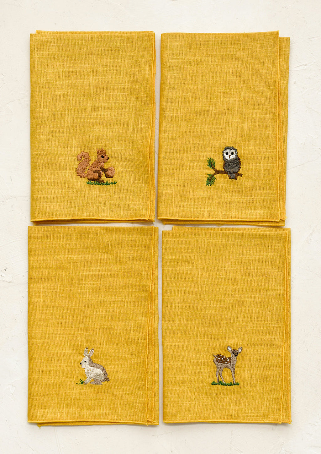 Forest Critters Linen Napkin