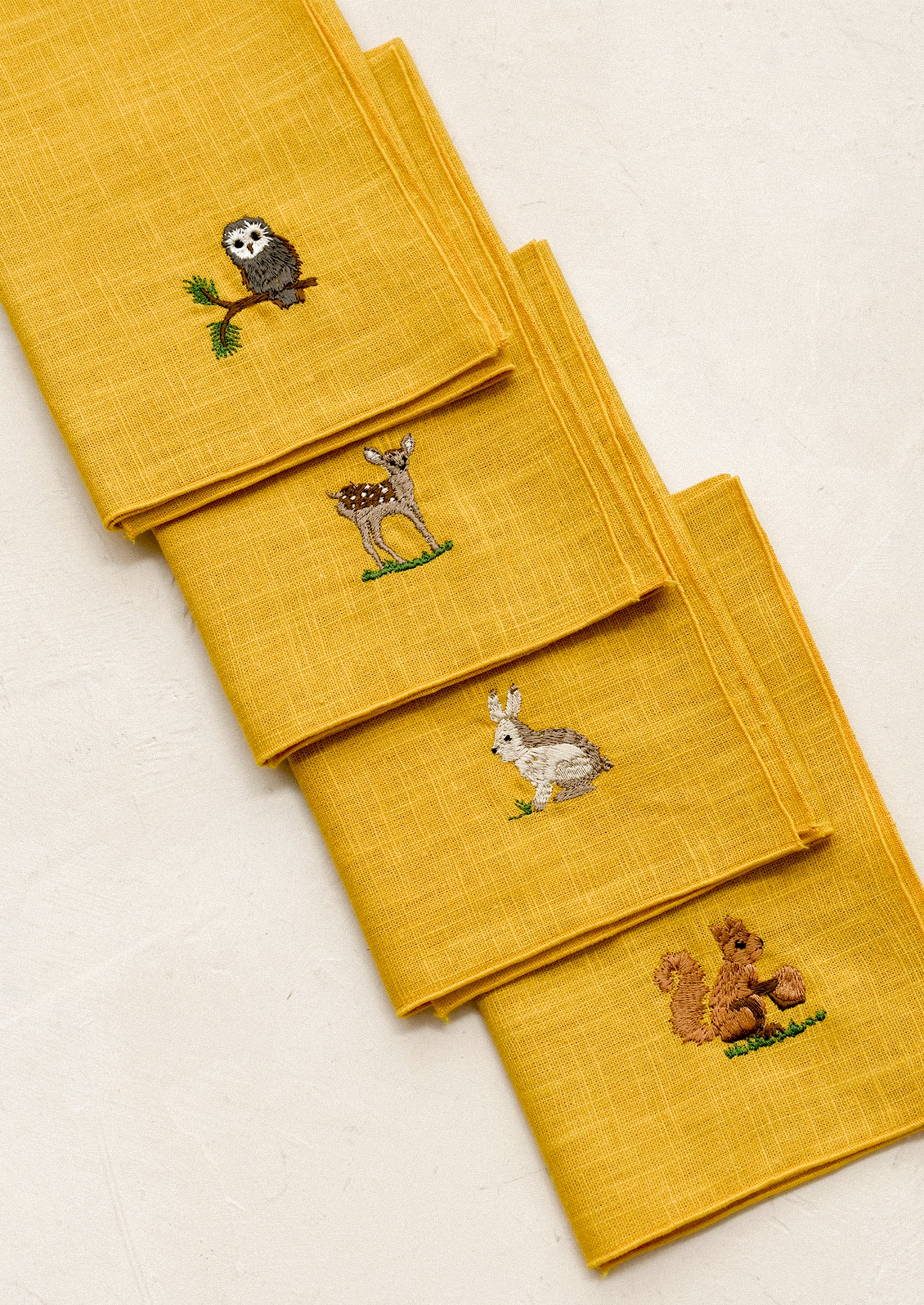 Forest Critters Linen Napkin