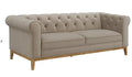 Sandrine Button Tufted Tuxedo Arms living room Camel