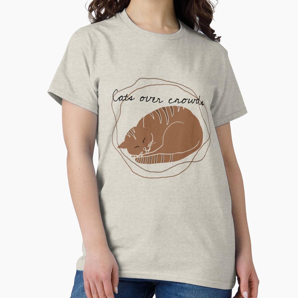 Introvert pack - cats over crowds by PBerry Unisex T-shirt, Sweatshirt, Hoodie, Long Sleeve Tee