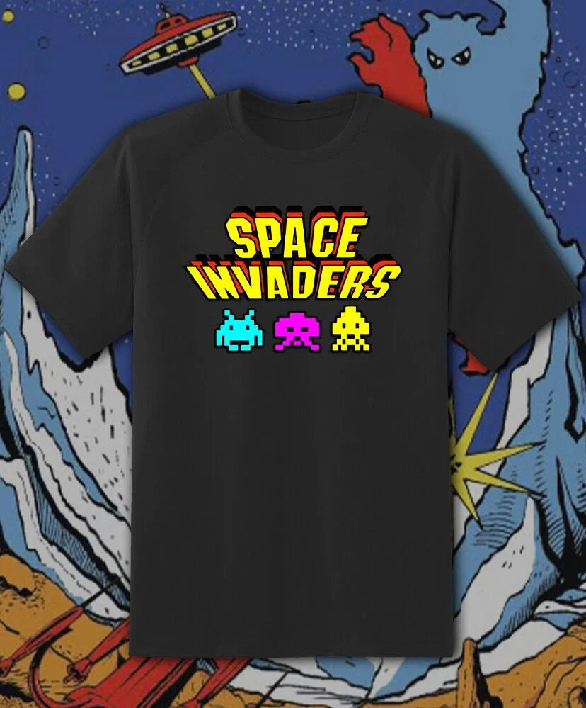 Space Invaders Retro Video game arcade T Shirt Adult & Youth Sizes Fast Ship!! Unisex T-shirt, Sweatshirt, Hoodie, Long Sleeve Tee