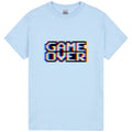 Game Over Gaming Funny Gamer Retro Light Blue Mens T Shirt Tee Top Unisex T-shirt, Sweatshirt, Hoodie, Long Sleeve Tee